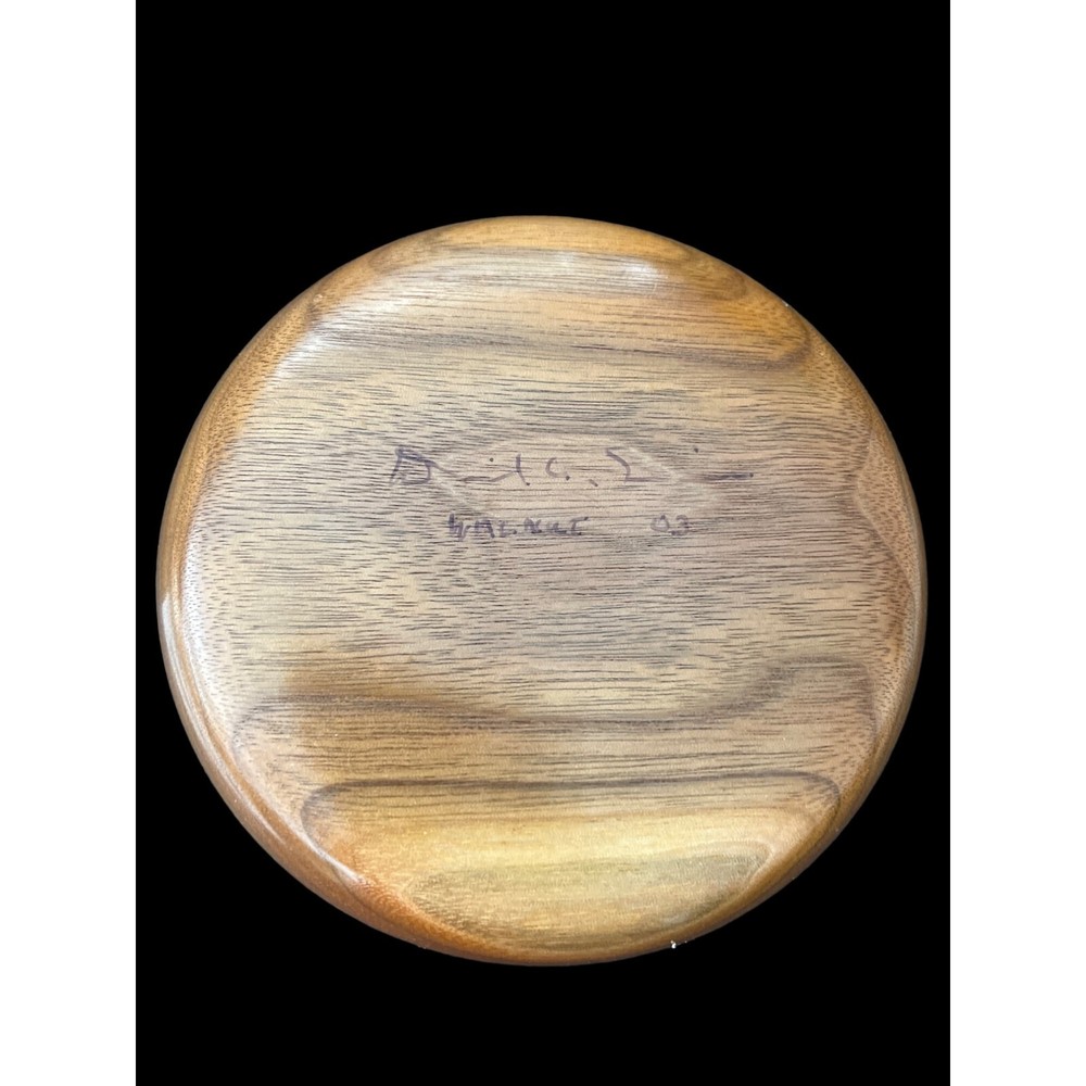 Walnut Handmade Crafted Bowl, Signed, Dated
