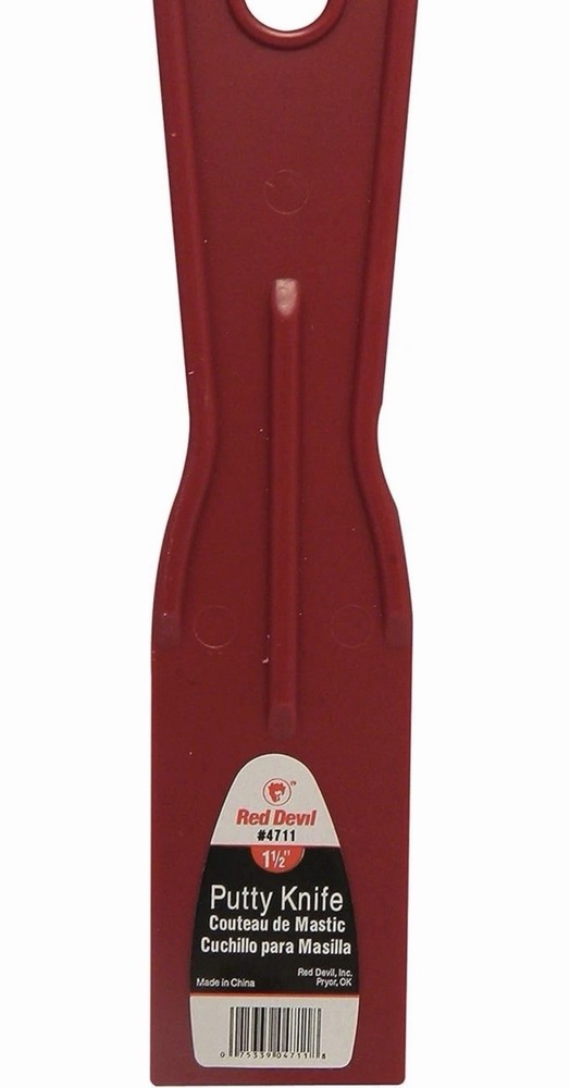 Red Devil 4718 3-Piece Plastic Putty Knife Set, Scraper Tool, Spackle & Paint-