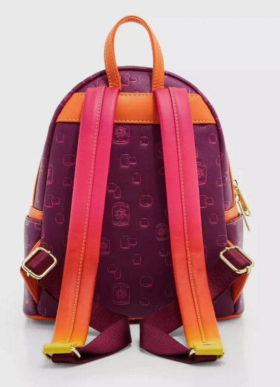 Loungefly Mini Backpack TANGLED RAPUNZEL FLYNN Glow in Dark Boat Scene Pink