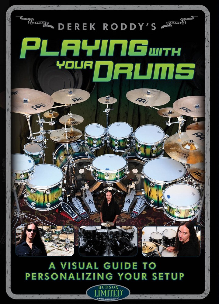Derek Roddy Playing with Your Drums Visual Guide to Setup Lessons Video DVD