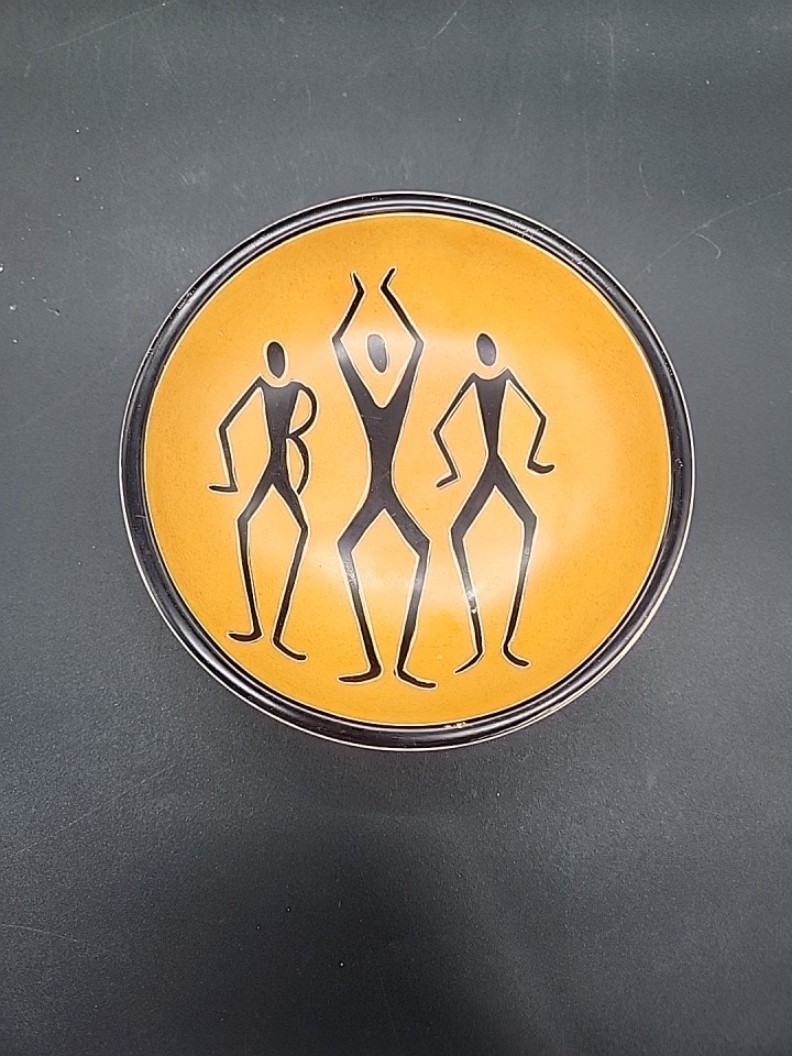 Carved Kenya Africa Soap Stone Art- Trinket Dish/bowl