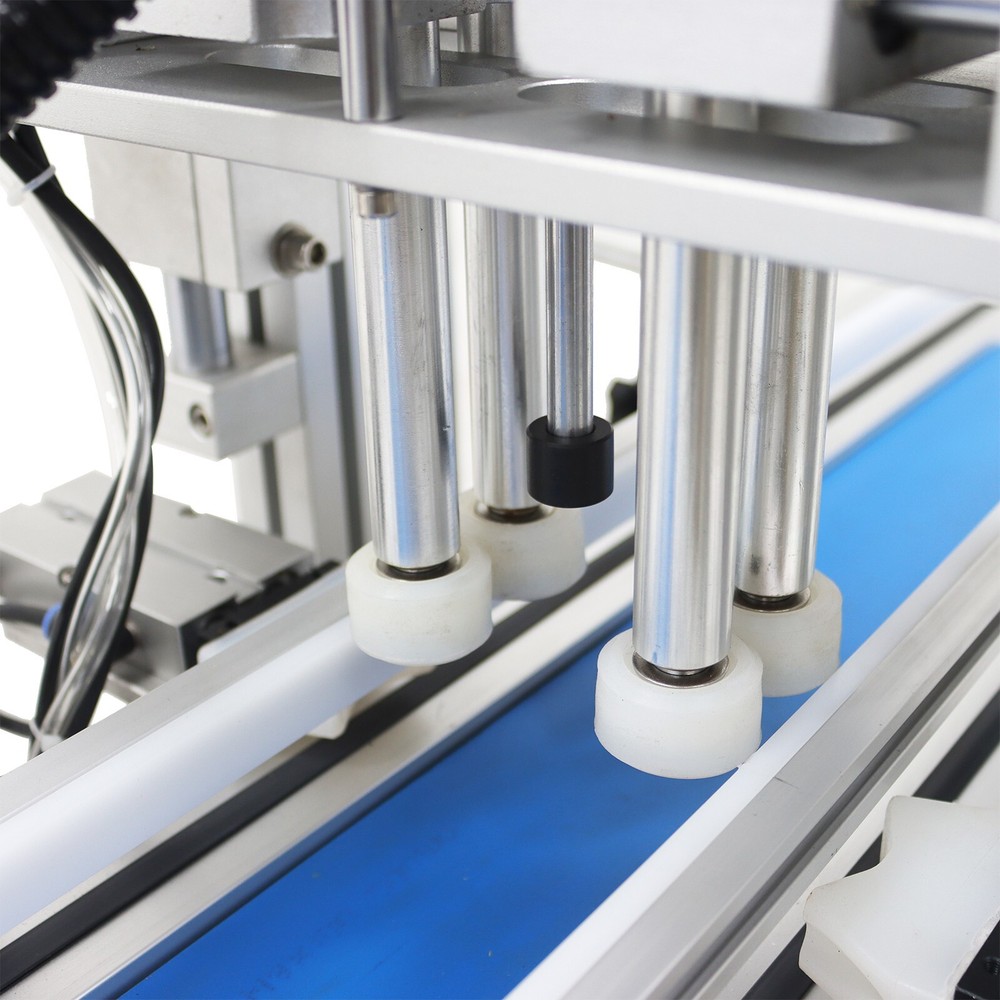 110V Automatic Desktop Conveyor Capping Machine with Touch Panel 20~60bot/min