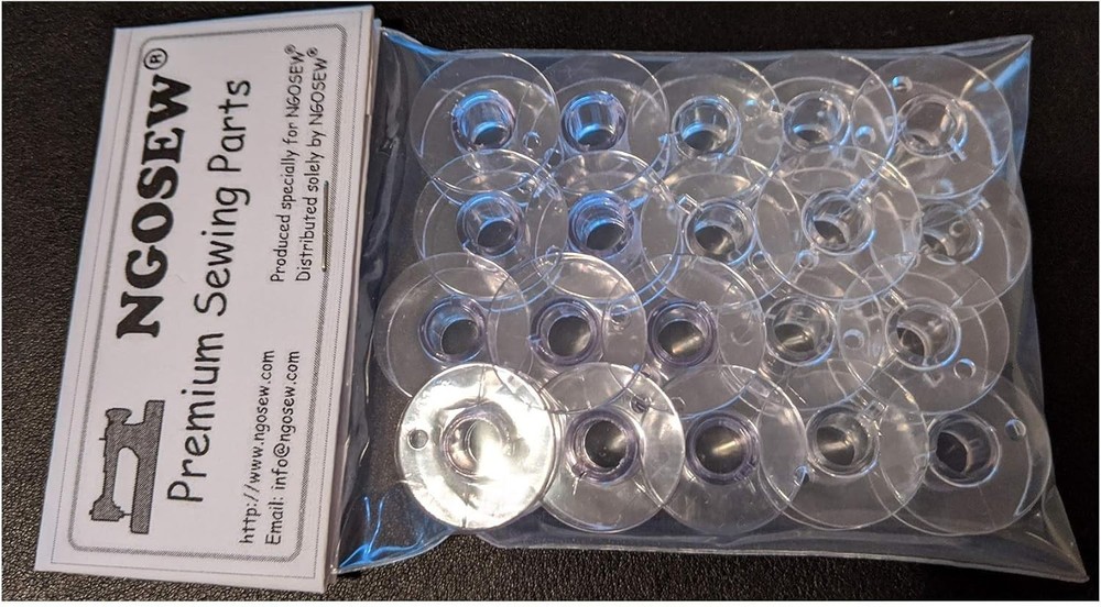 Size 20 Plastic Bobbins for Singer Heavy Duty Models - Efficient Sewing Solution