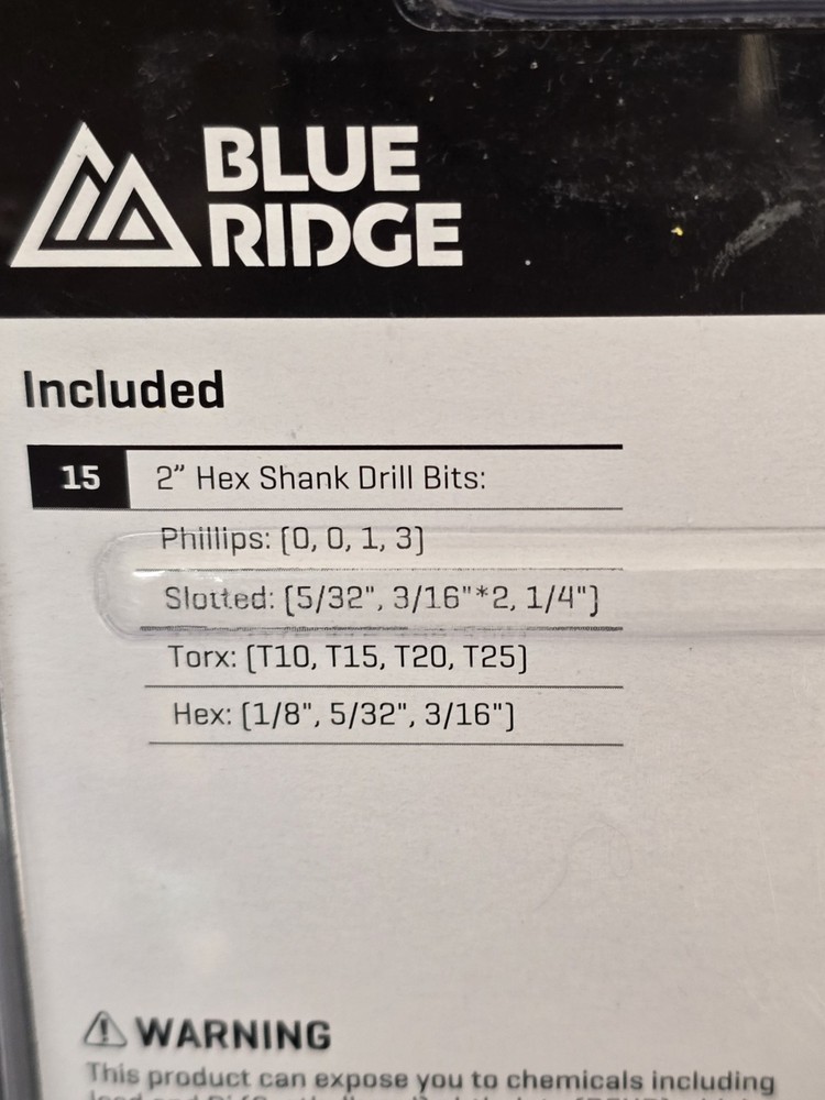 blue ridge Multi Purpose Bit Set