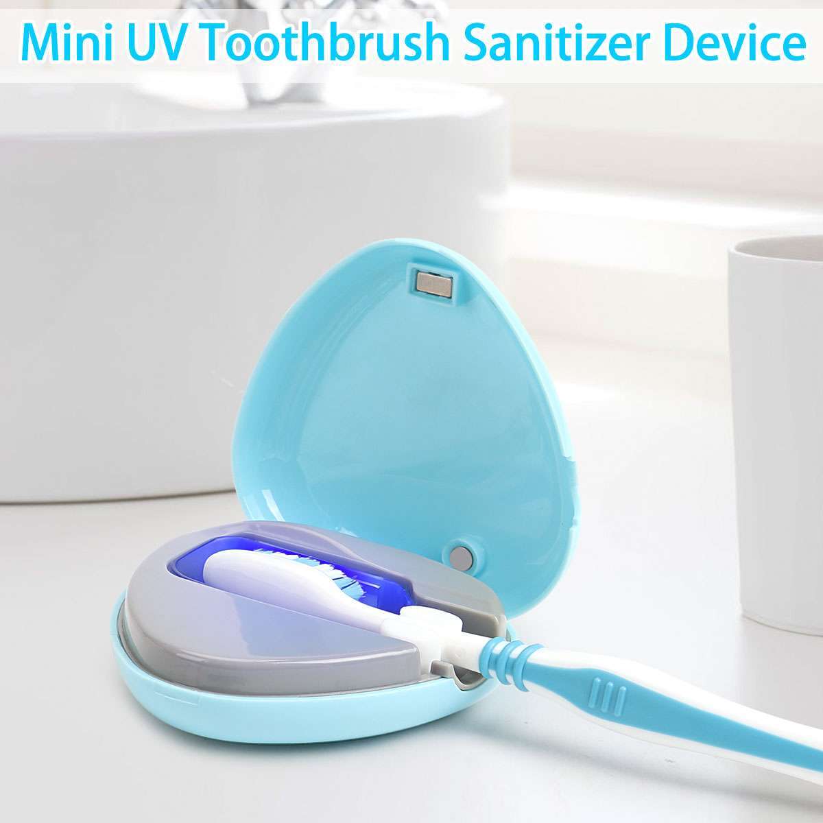 UV Toothbrush Sanitizer Portable Sterilizer Cover,Toothbrush Holder,Rechargeable