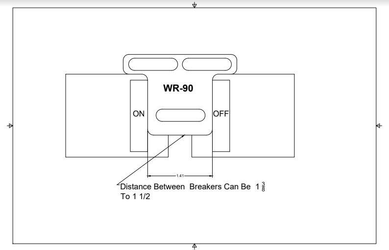3 Pack Generator Interlock Kit , Square D Homeline 100 amp panel WR-90