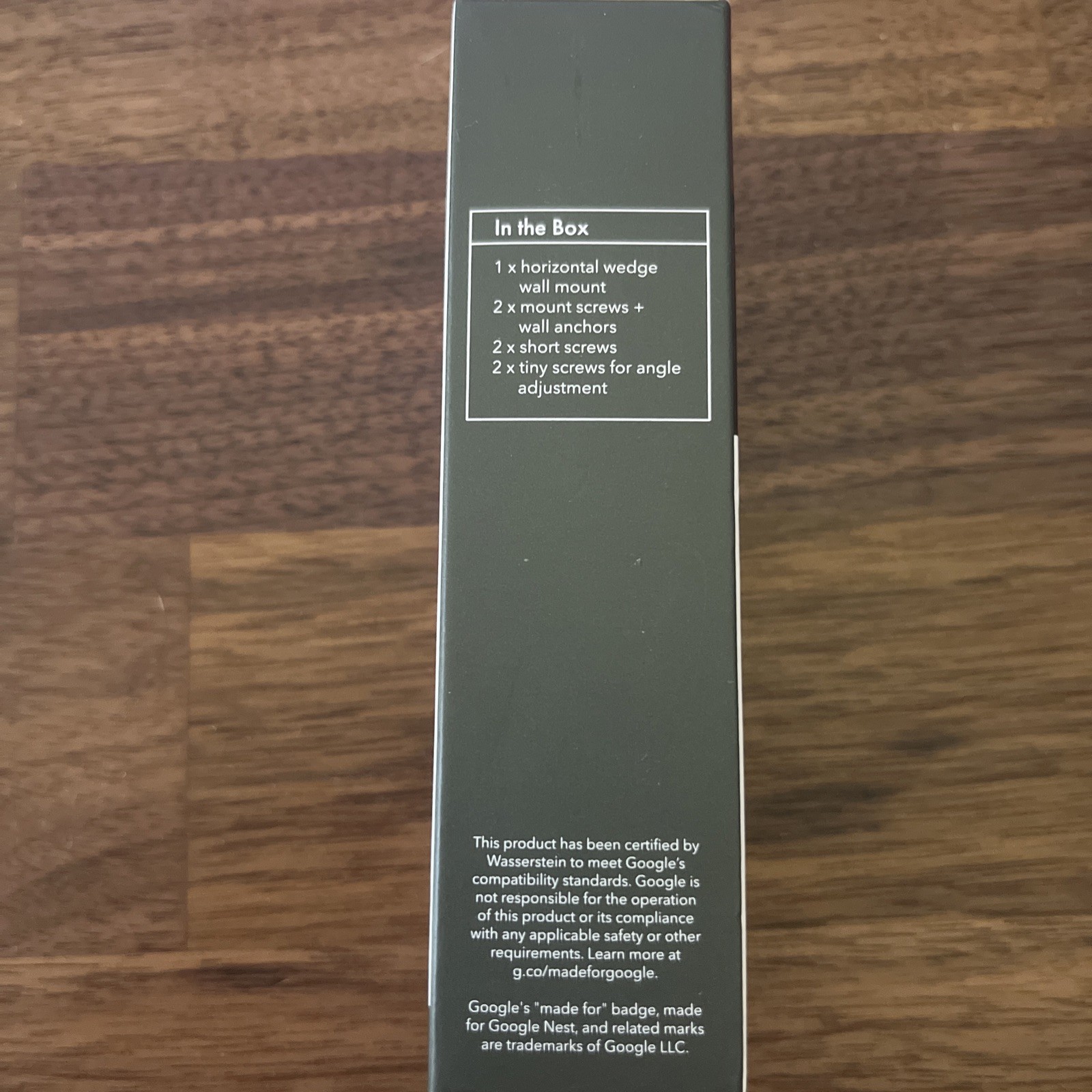 Wasserstein Horizontal Adjustable Angle Mount for Nest Doorbell (Wired,2nd Gen)