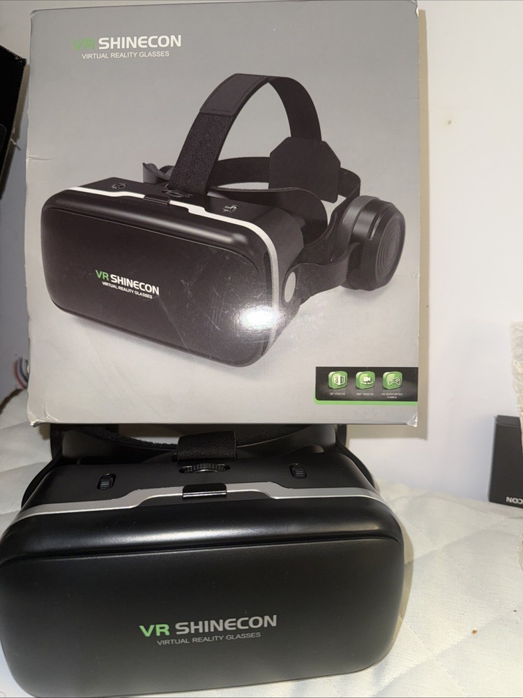 VR Shinecon Black Glasses for Virtual Reality