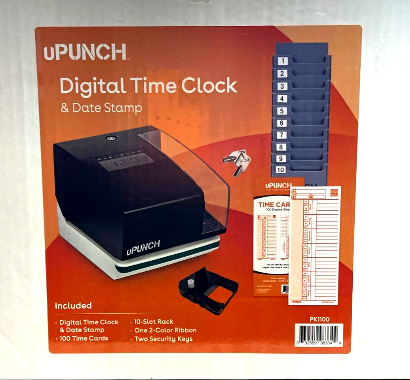 uPunch Digital Time Clock & Date Stamp