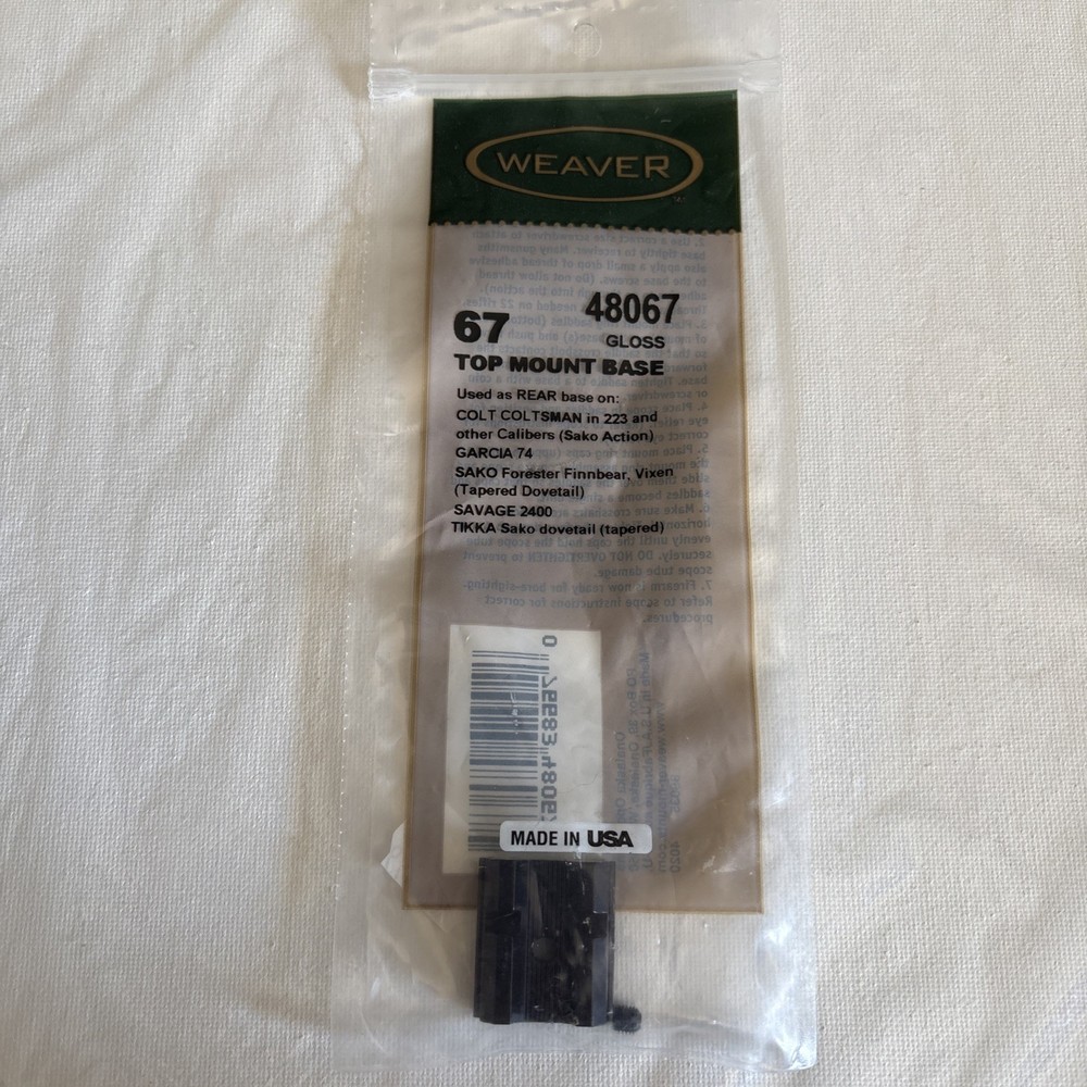 Weaver Top Mount Base #67