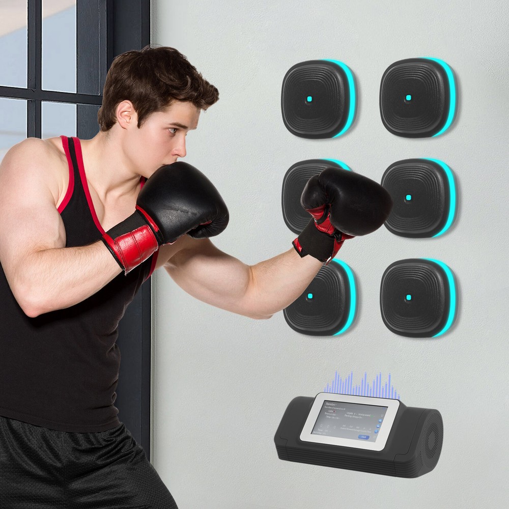 Musical Boxing Set with 6 Targets, Bluetooth Connectivity & Touch Screen