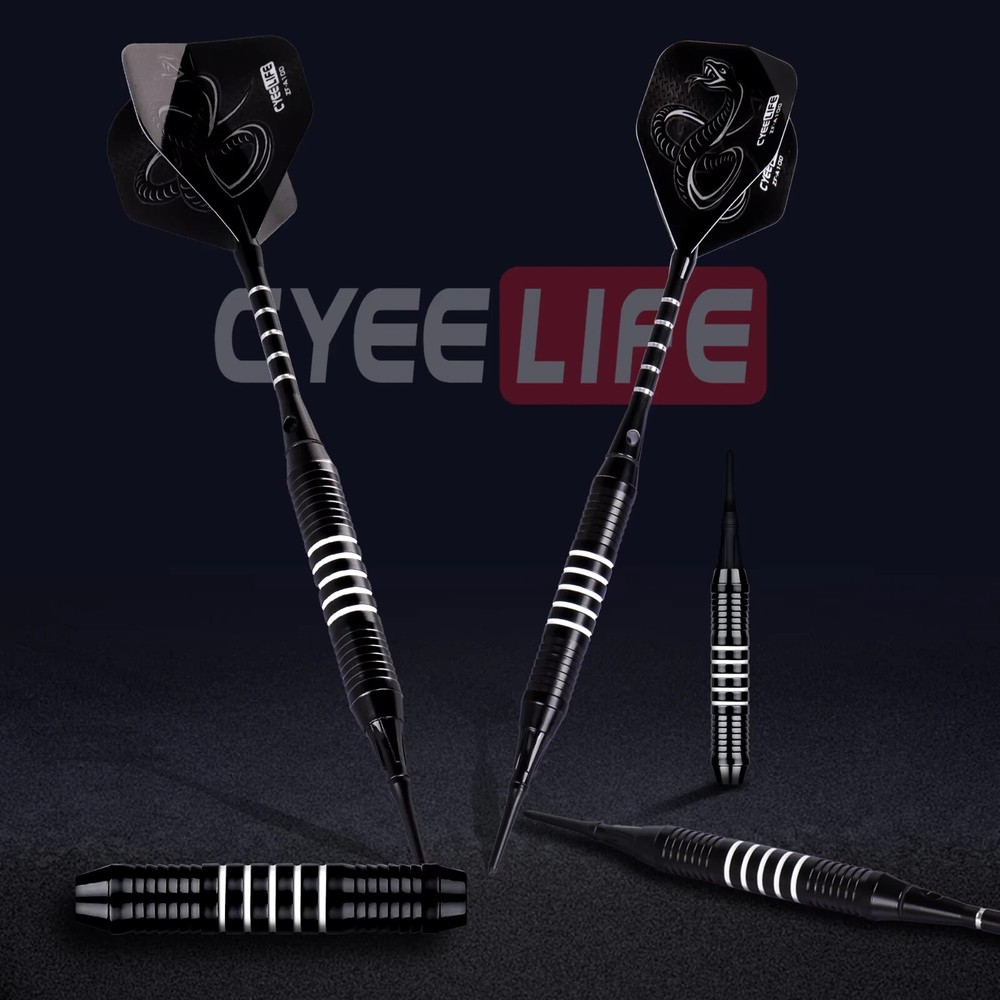 CyeeLife Darts Plastic Tip 18g Professional Soft Tip Darts with Storage Box