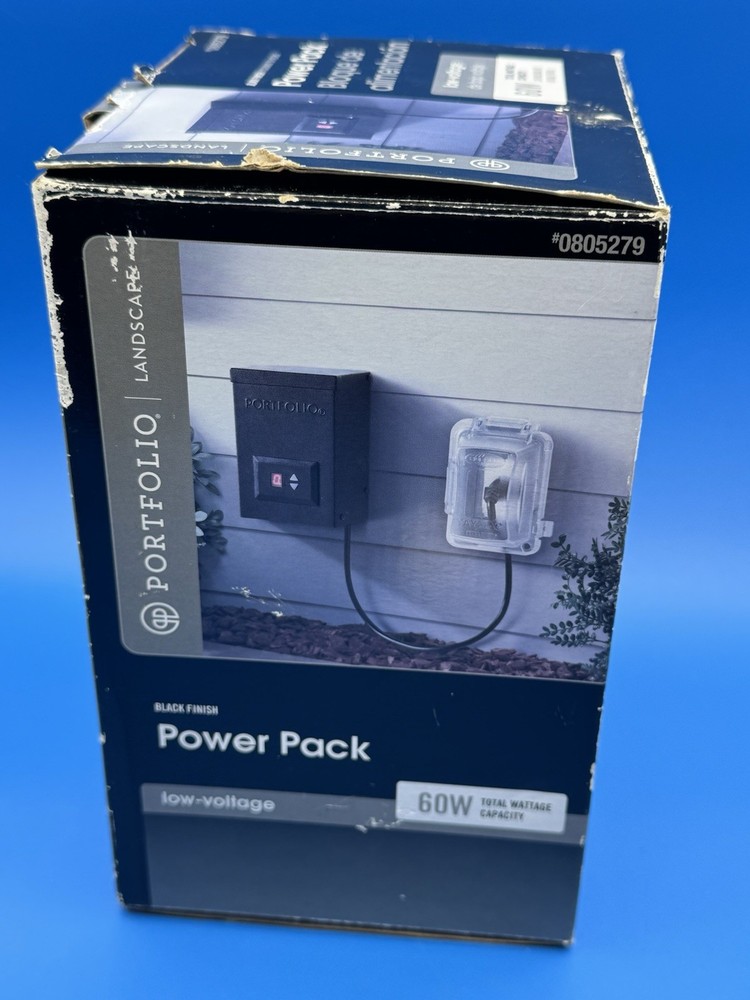 PORTFOLIO LANDSCAPE LIGHTING POWER PACK Transformer Timer Dusk Dawn Sensor 60W