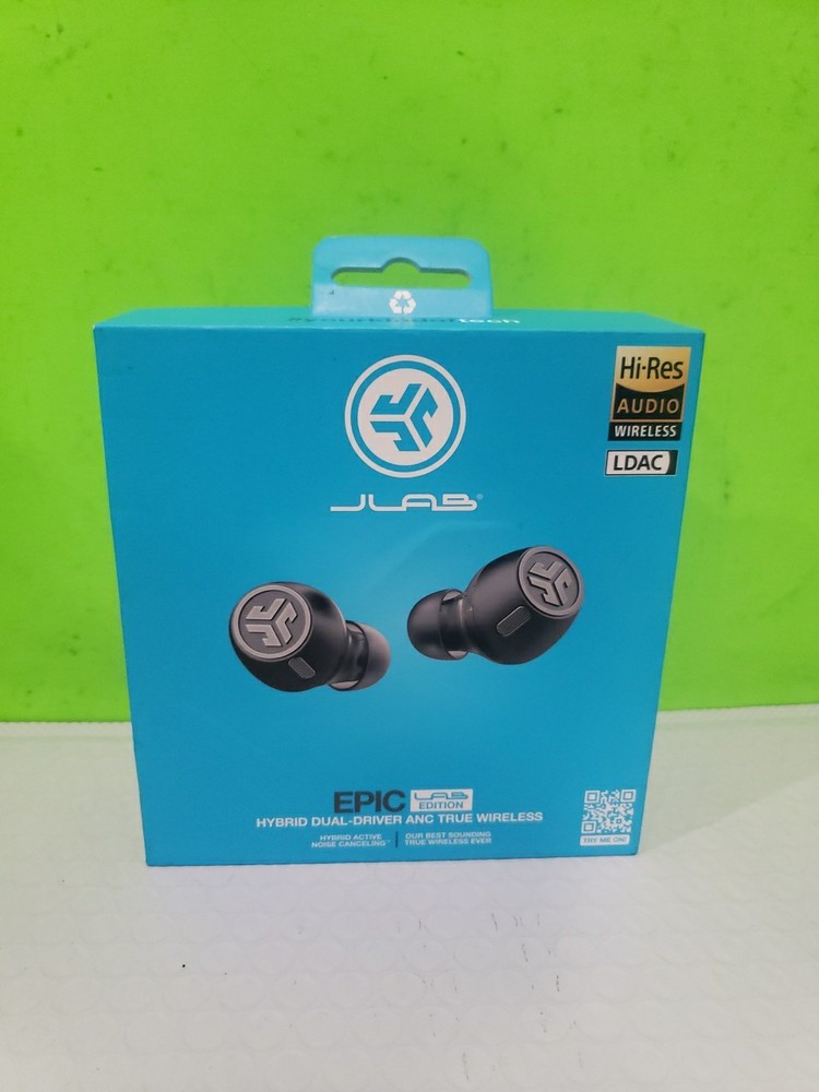 JLab - Epic Lab Edition Hybrid Dual-Driver  ANC True Wireless Earbuds OPEN BOX