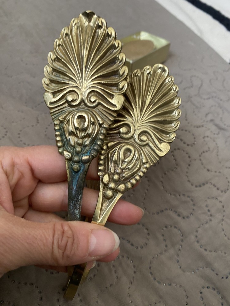 Vintage Brass Curtain Tie Backs Hooks