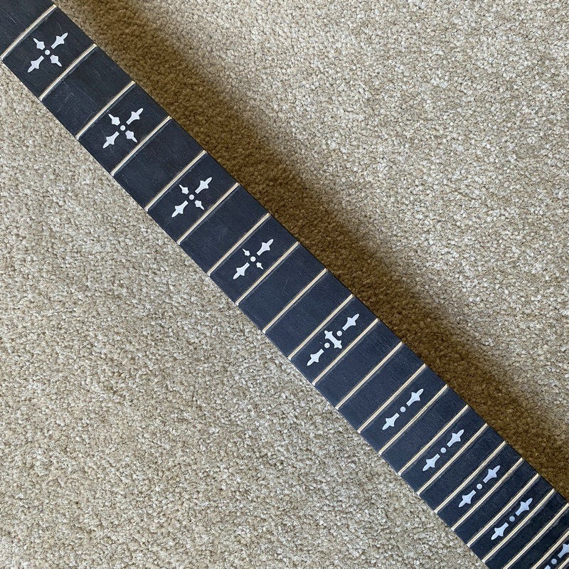 Black Maple Wood Guitar Neck, Rosewood Fretboard 24 Frets