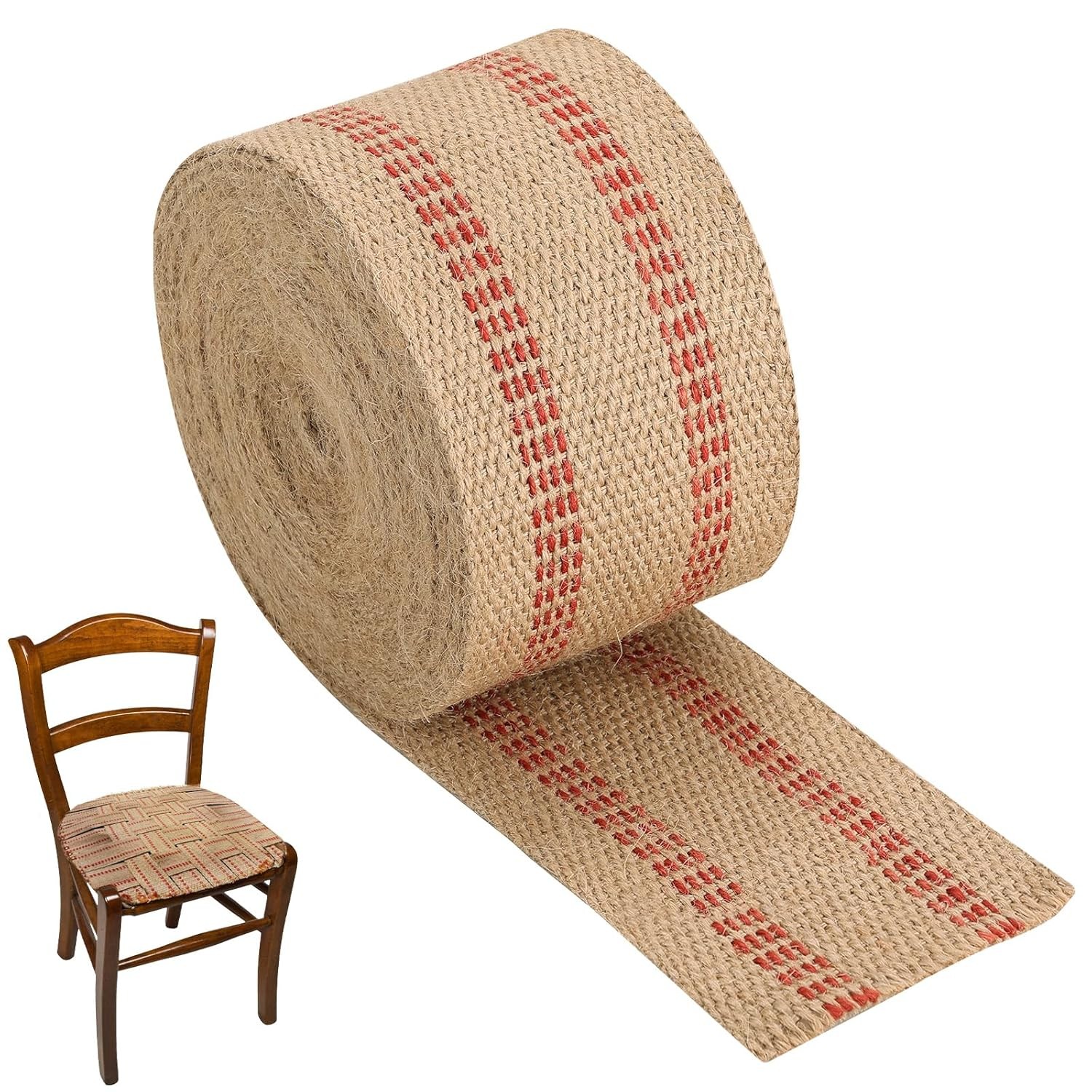 1PC Craft Jute Webbing Tape 3.5" x 10 Yd Heavy Duty for Chair Repair  Upholstery