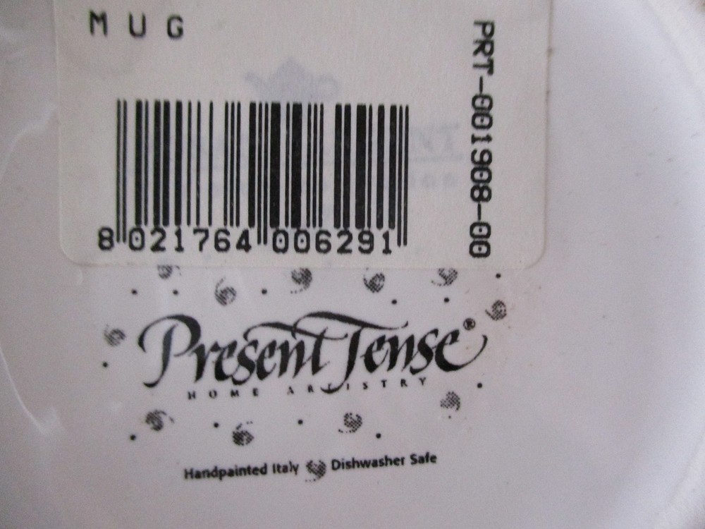 PRESENT TENSE PARTRIDGE MUG 4"- 1306I