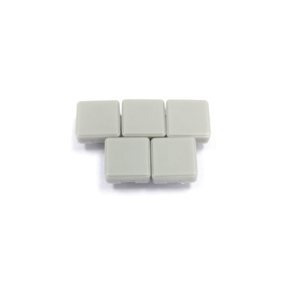 50pcs Push Button Cap Black/White for 10*10 Square Micro Tactile Button Switch