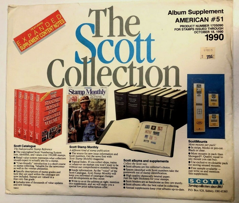 Scott 1990 AMERICAN #51 Stamp Album Supplement 170S090