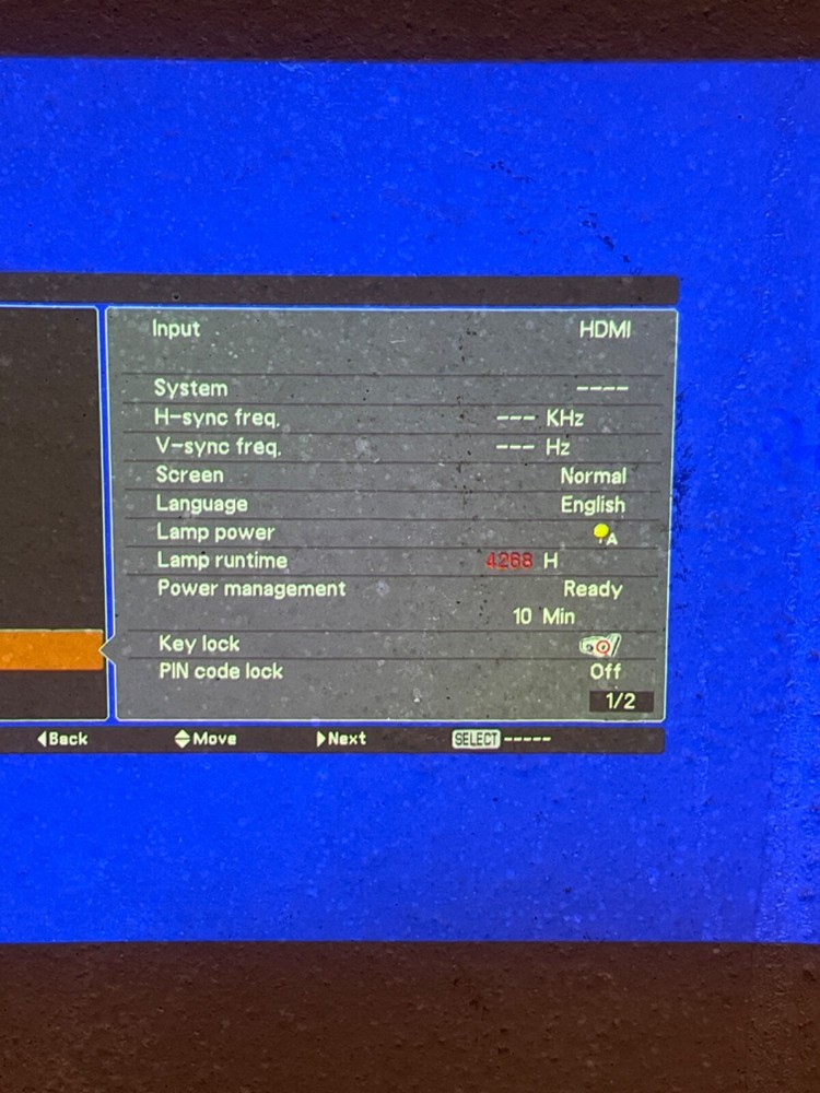 PANASONIC PT-VW330 PROJECTOR (4268 Hours)