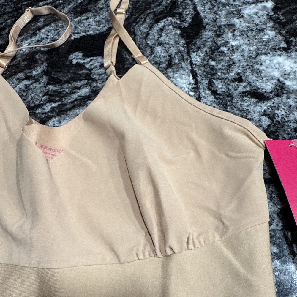 Commando Two-Faced Control Full Slip CC403 Beige Size Large NWT