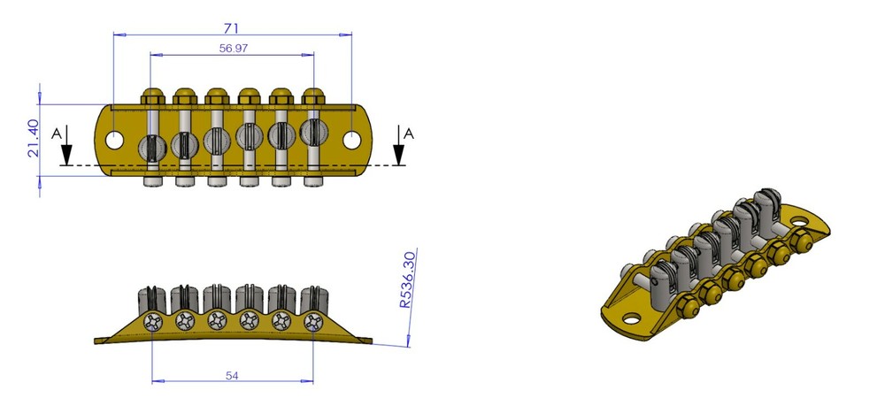 MosLike Vibrato with Mosrite Spec Bridge Assembly-SB