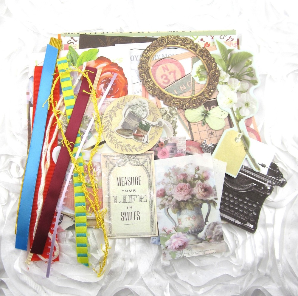 junk journal ephemera 50+ Piece Lot