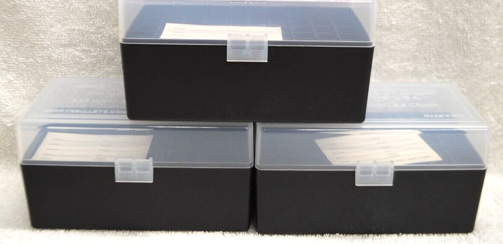 3 x AMMO BOXES CLEAR 50 Round 308 / 243 / More- Berry's Plastic Container