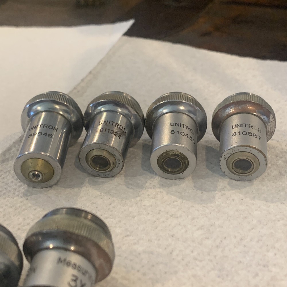 LOT OF 8 UNITRON Objectives