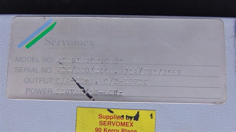 USED Servomex 700B13102103000 Series 700 Analyzer Control Unit