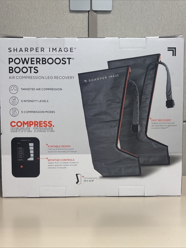 Sharper Image Powerboost Boots Air Compression Fits 25"-31" Inseam