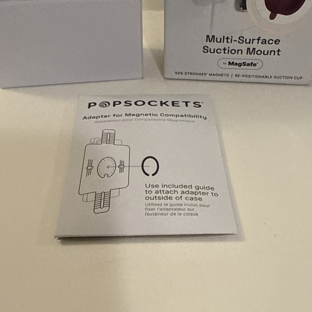 PopSockets Multi-Surface Suction Phone Mount, Detachable Surface Mount