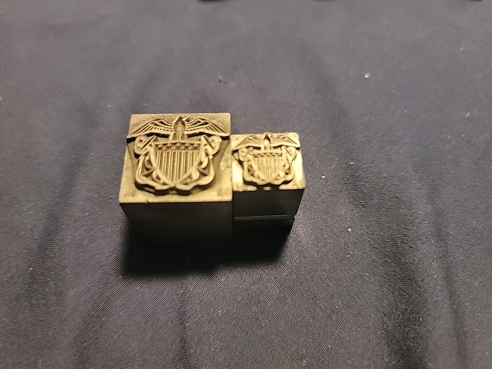 Military Letter Press Printing Blocks