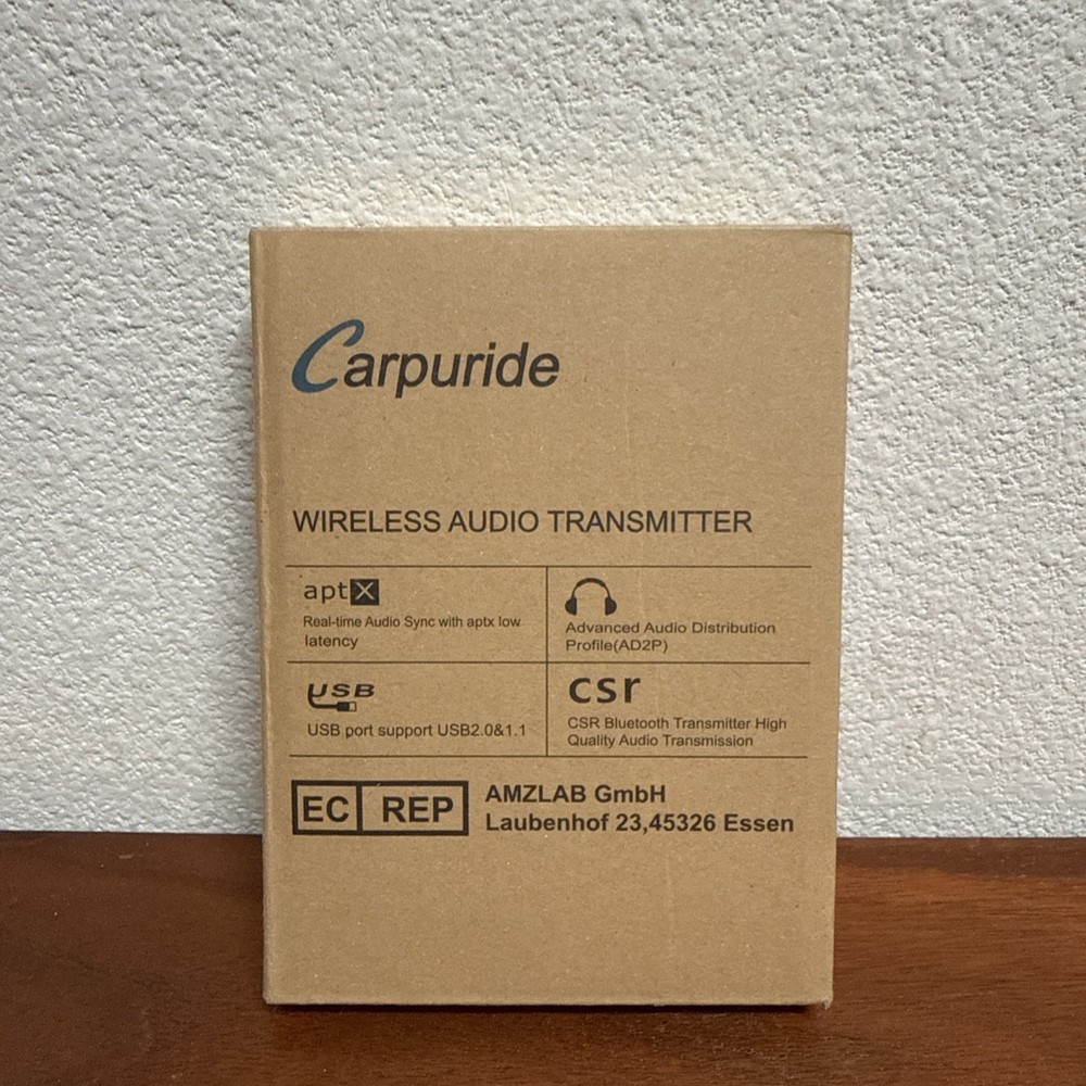 Carpuride Wireless Audio Transmitter EC REP Brand New