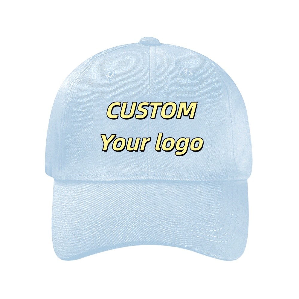 Personalized Custom Logo Baseball Cap Unisex Adjustable Hat Multiple Color