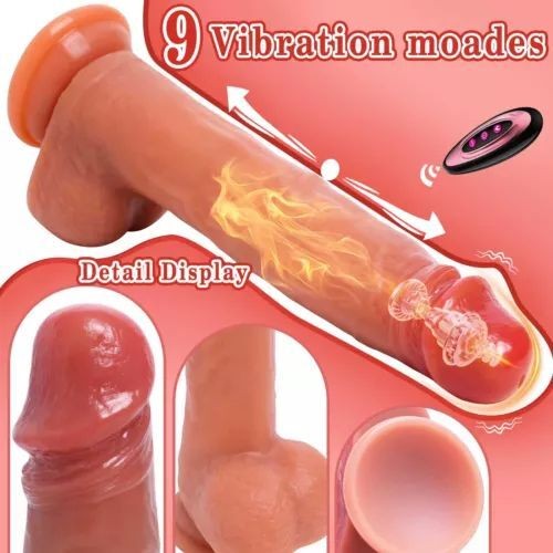 Remote Realistic Dildo Thrusting Vibrator G-spot Suction Cup Sex Toys for Women