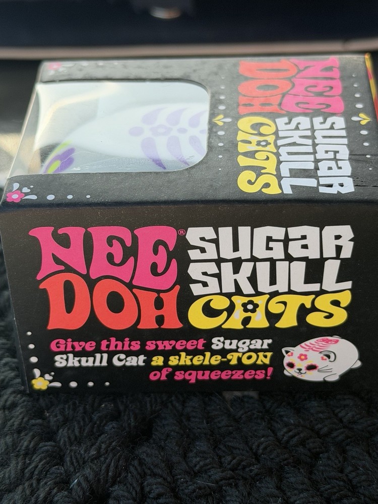 NeeDoh Sugar Skull Cat