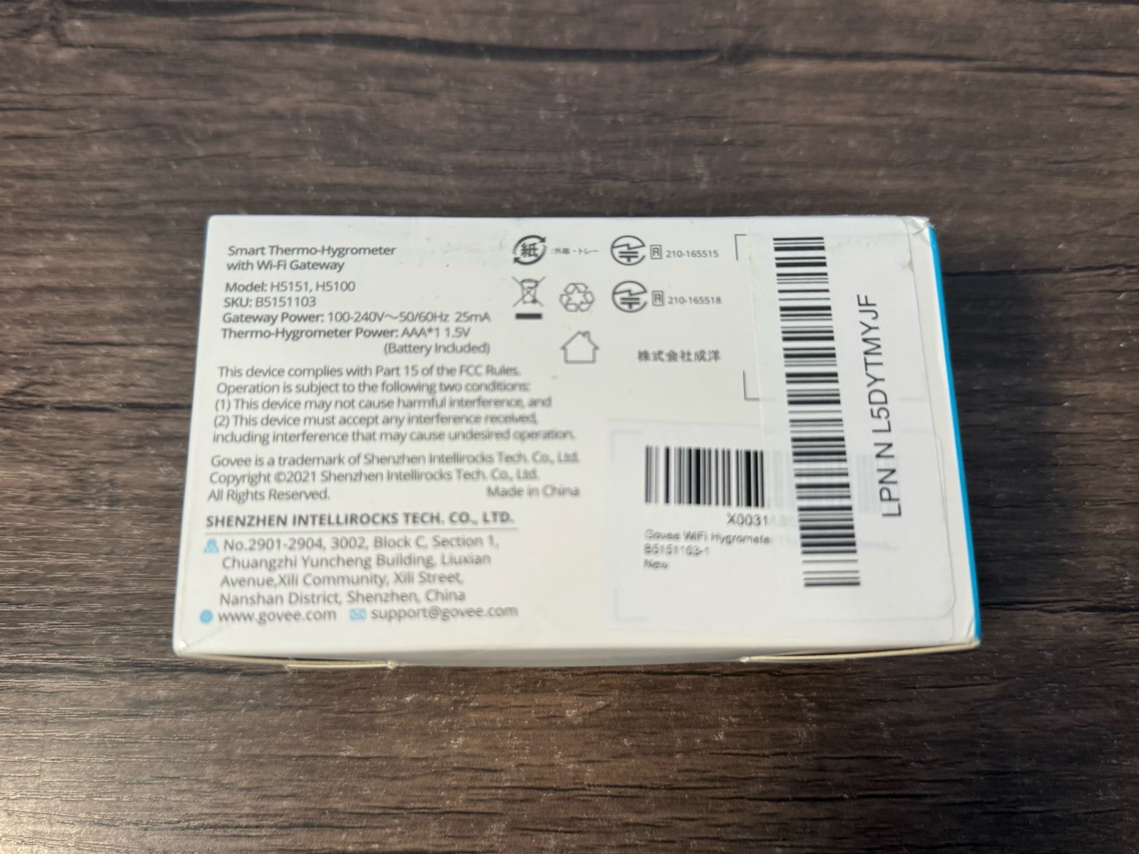 Govee Thermo Hygrometer Sensor 3 Pack WiFi Gateway Indoor Wireless Smart Temp