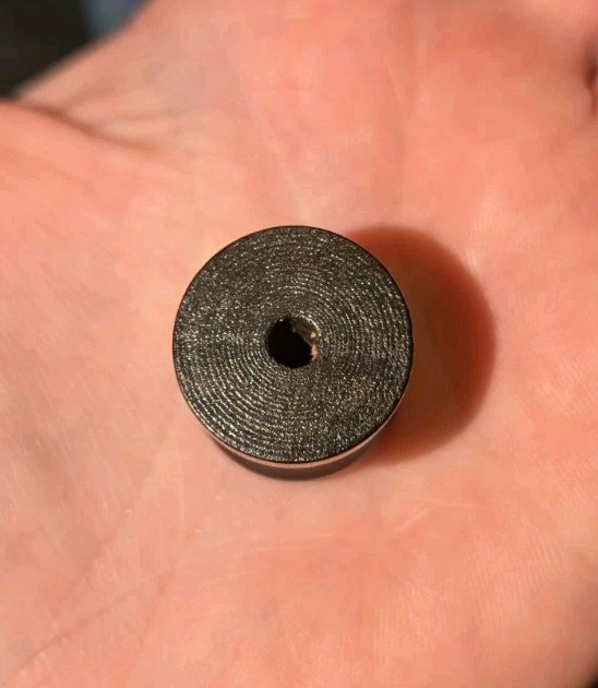 Vintage Small Black Wooden Knobs (19) 7/8" X 3/4"