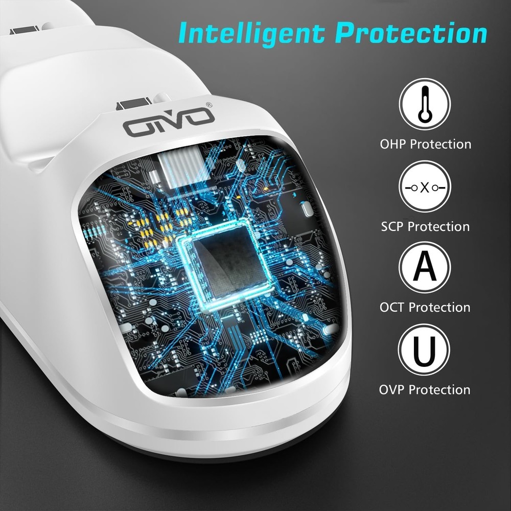 Charging Dock for Dualshock 4 Controllers with Intelligent Protection Features