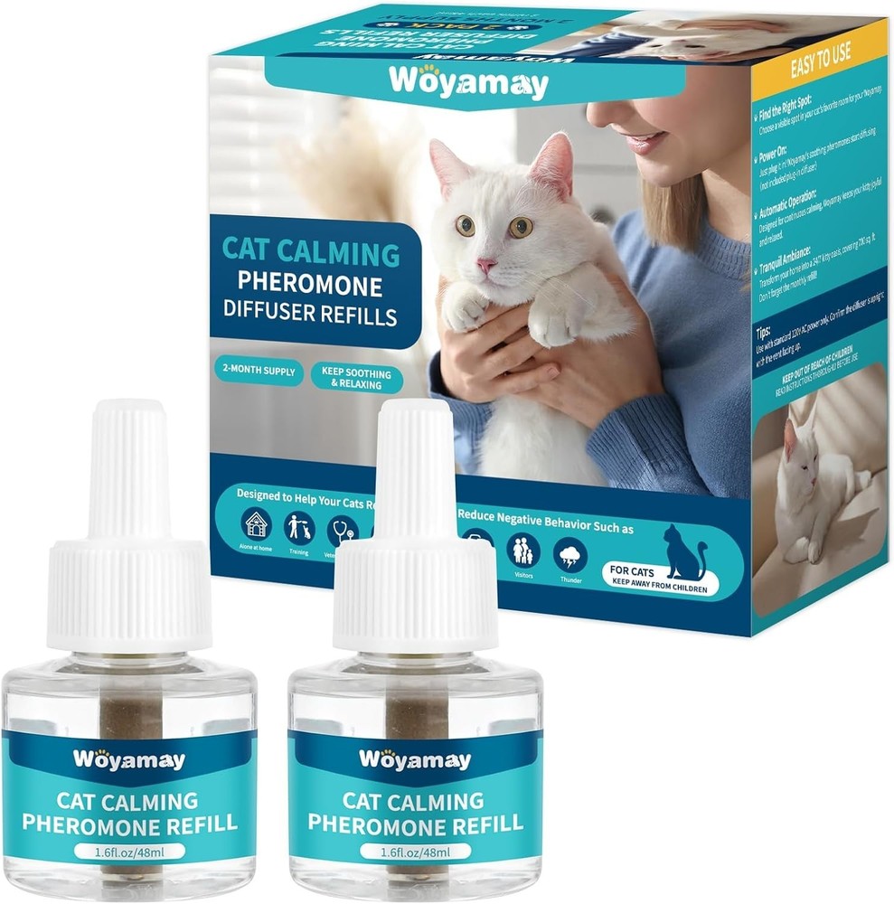 Cat Calming Diffuser Refills - Cat Pheromones Calming Diffuser for Cats Relie...