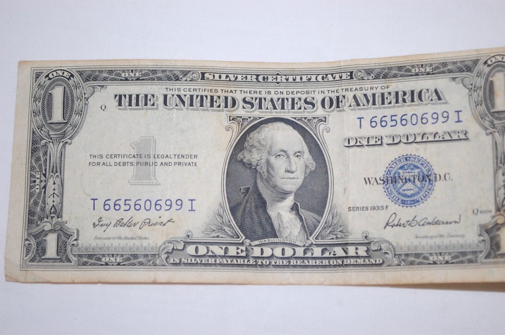 1935-F $1 Silver Certificate Circulated