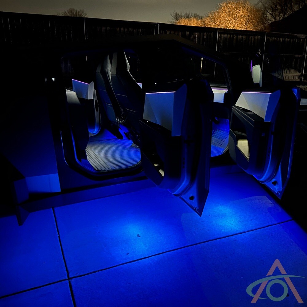 Tesla Cybertruck Interior Ultrabright Lights