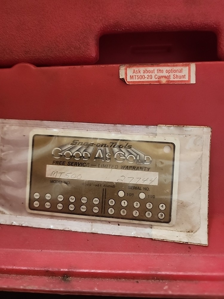 VTG Snap-On PDM MT500 Precision Diagnostics Meter Tach Dwell Engine