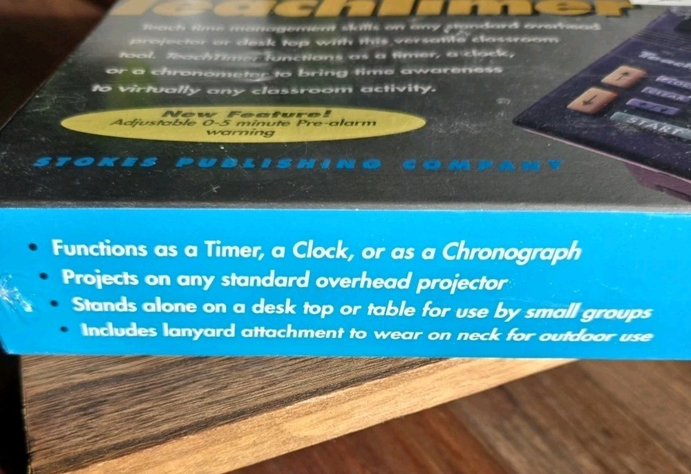 Stokes TeachTimer 229 Timer Clock Chronograph Teach Timer New Sealed Package