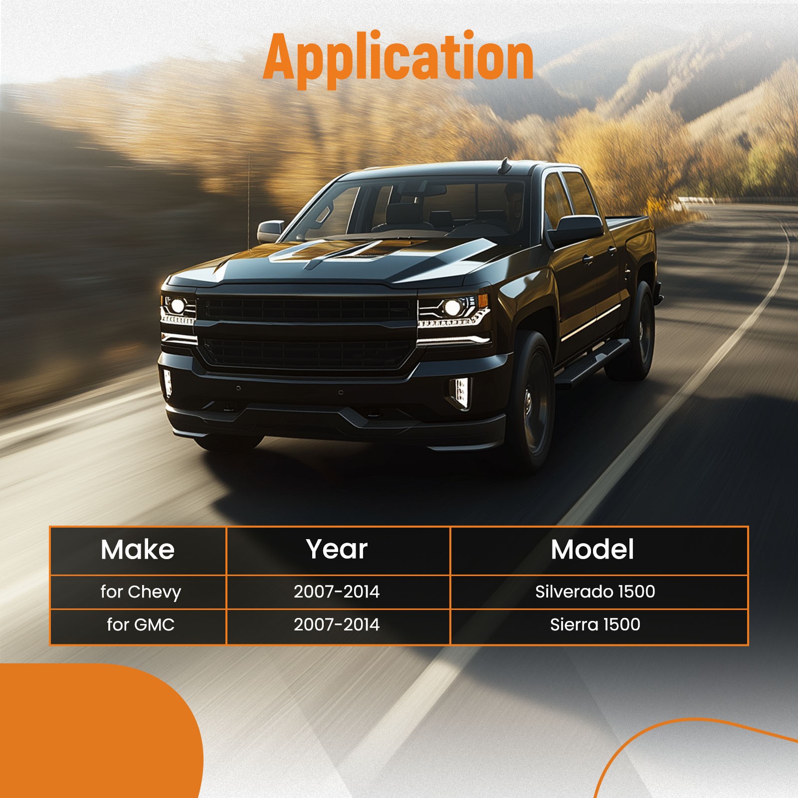 Rear Tank Support+Rear Shock Mount Crossmember Kit For Chevy Silverado/GMC 07-14