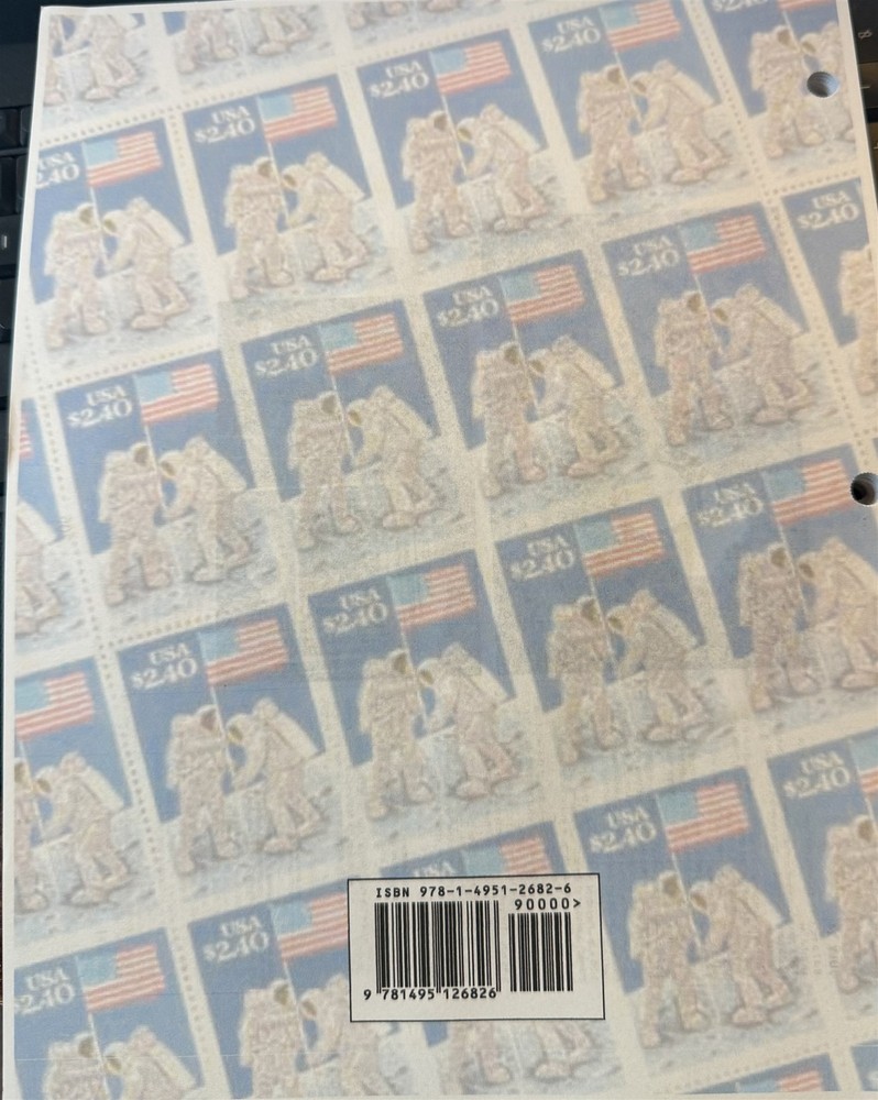 First Men on the Moon Catalog for Scott 2419 3 Hole AFDCS with Binder