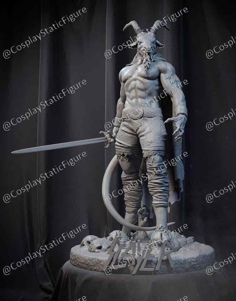 Baphomet Resin Sculpture Statue Model Kit Unpainted/Unassembled