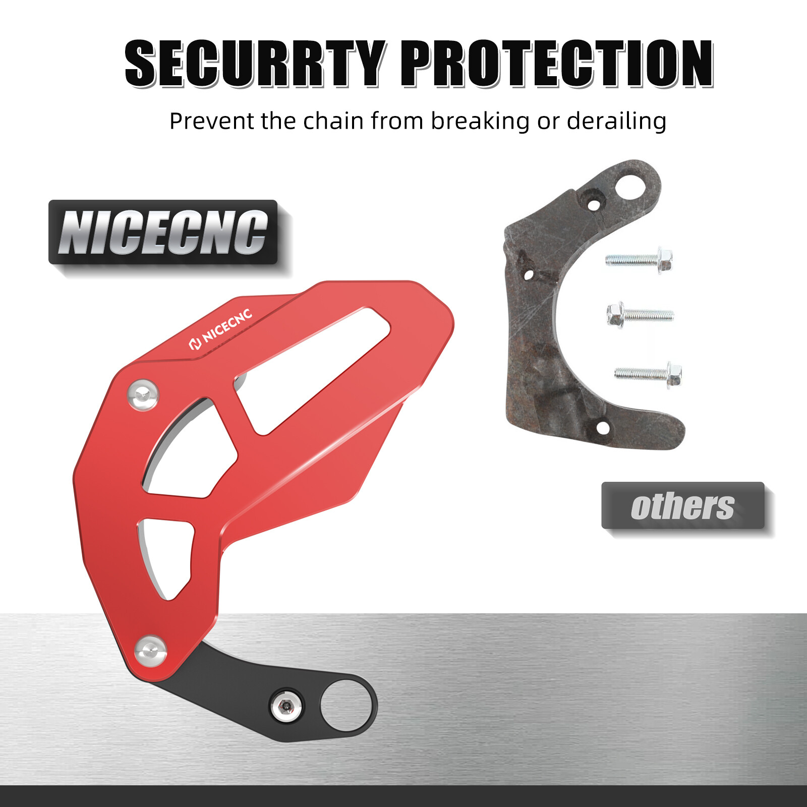 Case Saver Sprocket Cover Chain Guide Guard For Honda TRX450R TRX450ER 2006-2014